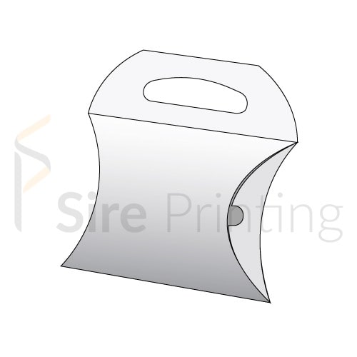 Custom Window Pillow Boxes Wholesale Kraft Window Pillow Boxes Sire